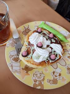 手作りホットケーキの画像