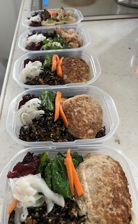 朝時短のための冷凍たんぱく弁当の画像