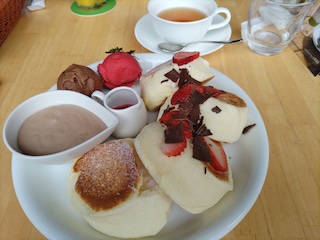 手作りパンケーキ　の画像